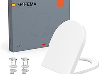 Grifema d-vormige softclose toiletbril - afbeelding 1 van  1