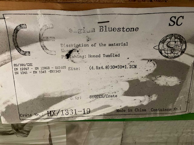 Grijs honed tumbled grote partij mozaïek tegel - afbeelding 4 van  4