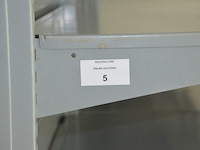 Grijs metalen gondelrek 3m lang 30 leggers van 1m - afbeelding 4 van  4
