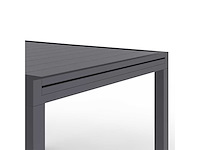 Grijs polywood 4-zits uitschuifbaar eetmeubelset - afbeelding 4 van  7