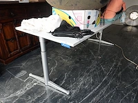 Grijs zit-sta bureau 200x91 cm