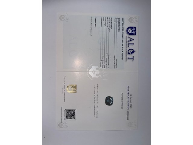 Grijsblauwe spinel - afbeelding 5 van  9
