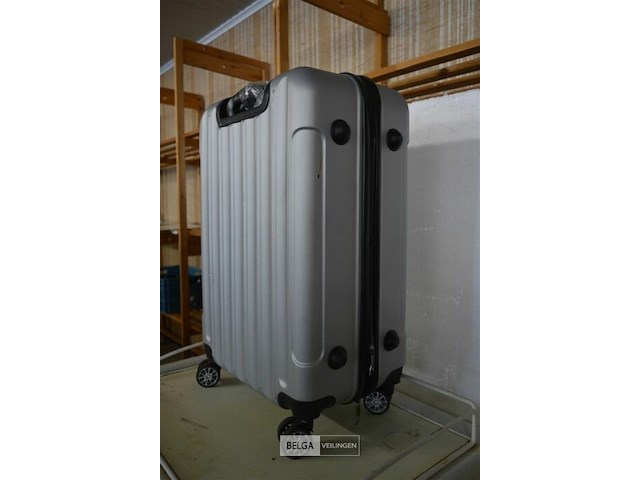 Grijze reiskoffer ±65x40x25 cm - afbeelding 2 van  2
