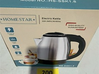 Grijze waterkoker homestar 1,8 liter - afbeelding 3 van  3