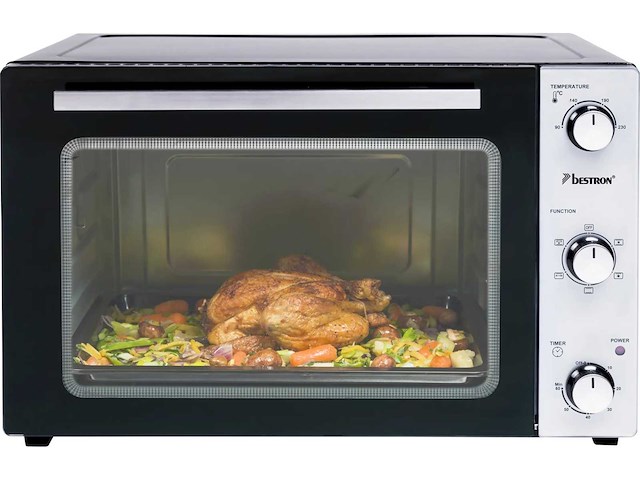 Grilloven 55l 2000w zwart/roestvrij staal - bestron - aov55 - afbeelding 2 van  3