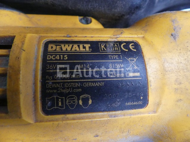Grinder op dewalt dc 416 2007 - afbeelding 6 van  6