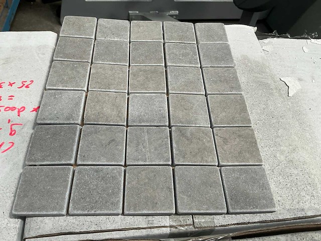 Gris carthage 9,75 m2 mozaïektegels - afbeelding 2 van  3