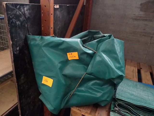 Groen afdekzeil 1,25m x 2,00m - afbeelding 2 van  4