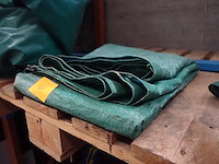 Groen afdelzeil 1,80m x 2,80m - afbeelding 2 van  4