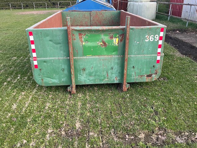 Groene kabelcontainer - waste container - afbeelding 5 van  5