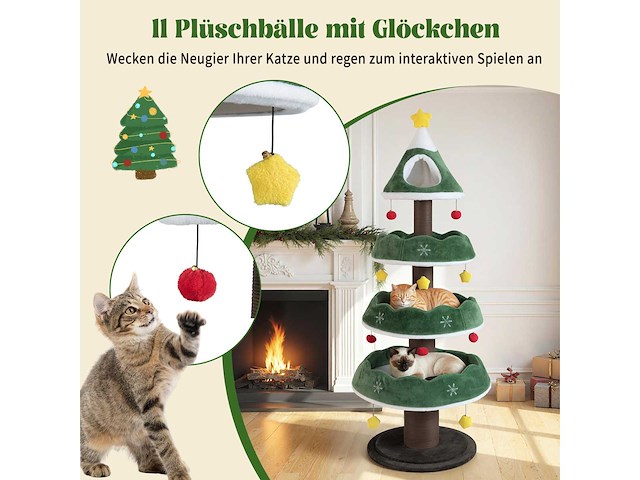 Groene krabpaal - 179 cm - afbeelding 2 van  3