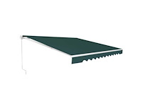 Groene luifel met krukas 400 x 250 cm - afbeelding 2 van  6