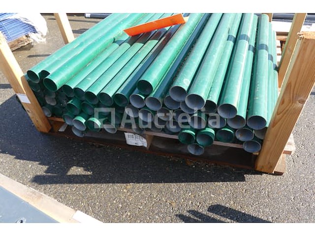 Groene ronde hekpalen (ral6005) - afbeelding 5 van  6