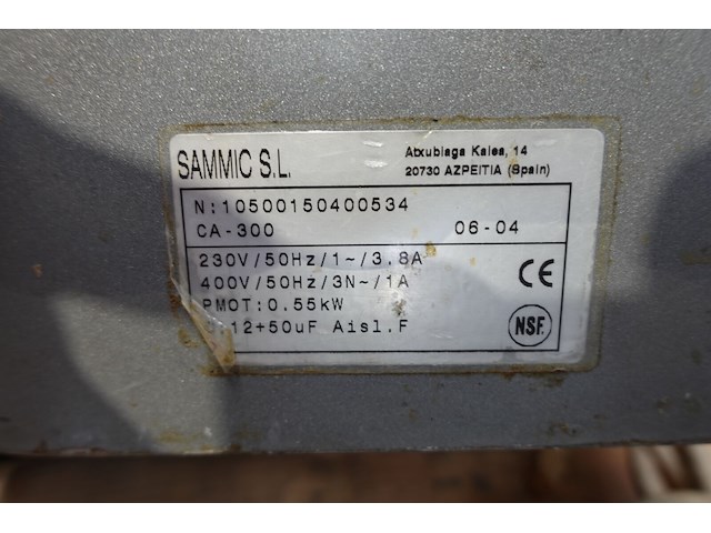 Groentensnijmachine sammic - afbeelding 6 van  6