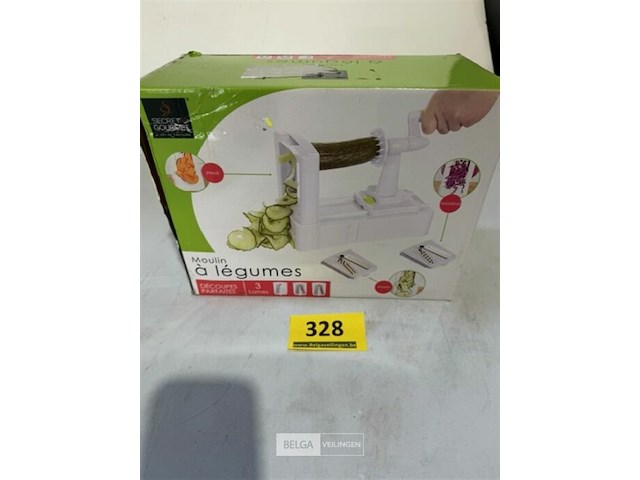 Groentesnijder met 3 verschillende messen - afbeelding 1 van  3