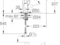 Grohe bauedge keukenmengkraan - afbeelding 3 van  4