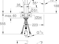 Grohe eurosmart cosmopolitan keukenmengkraan - afbeelding 2 van  2