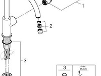 Grohe keukenmengkraan - afbeelding 2 van  3