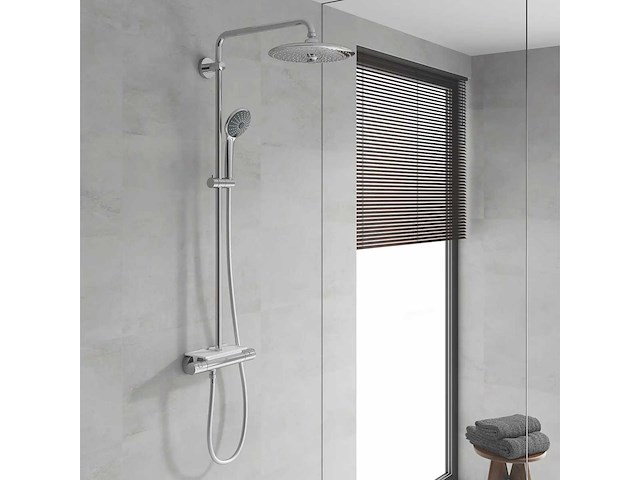 Grohe vitalio joy doucheset 260 met thermostaat, 3 stralen, chromen 26403001 - afbeelding 1 van  9