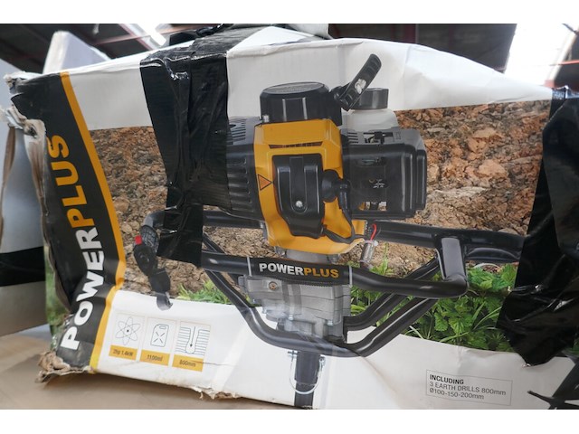 Grondboormachine op benzine powerplus - afbeelding 5 van  5