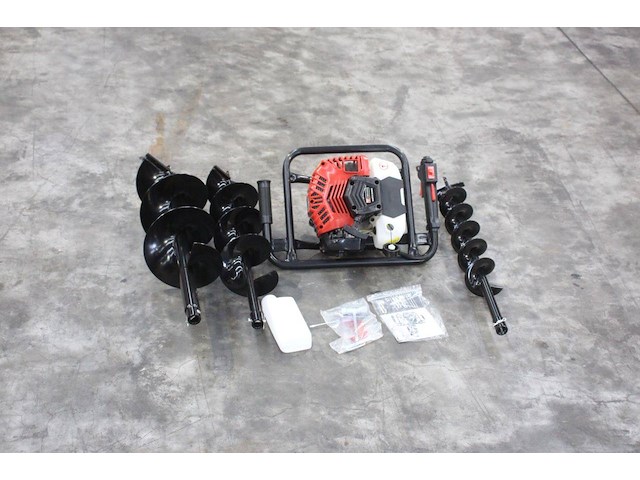 Grondboormachine widmann 52cc 1.45kw met 3 boren nieuw (marge) - afbeelding 1 van  1