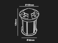 Grondspot gu10 fitting rond (6x) - afbeelding 7 van  7