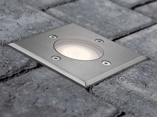 Grondspot gu10 fitting vierkant(10x) - afbeelding 1 van  5