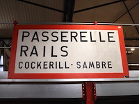 Groot decoratief houten paneel cockerill-sambre