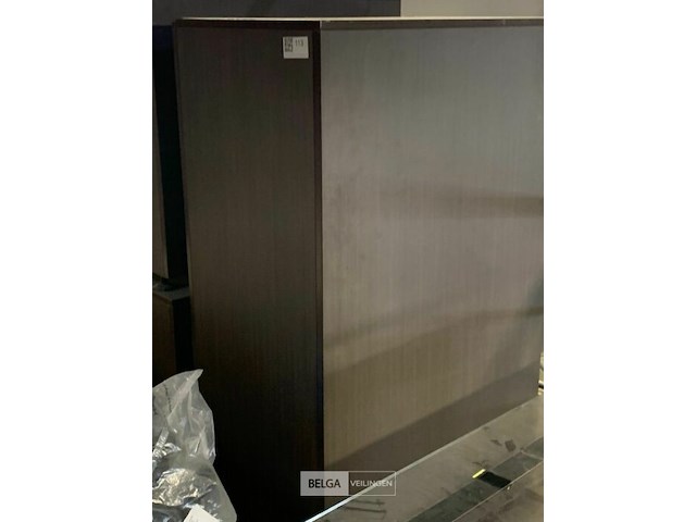 Groot directiebureel combinatie met bijhorende kasten en ladeblok. - afbeelding 4 van  6