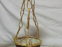 Groot karton 144 rieten hangmandjes - afbeelding 1 van  2