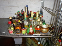 Groot lot+ 200 drankflesjes 90%gevuld likeur, brandy en diversen - afbeelding 1 van  3