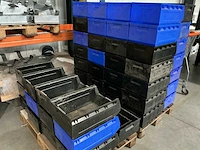 Groot lot kunststof magazijn opbergbakjes - afbeelding 5 van  5