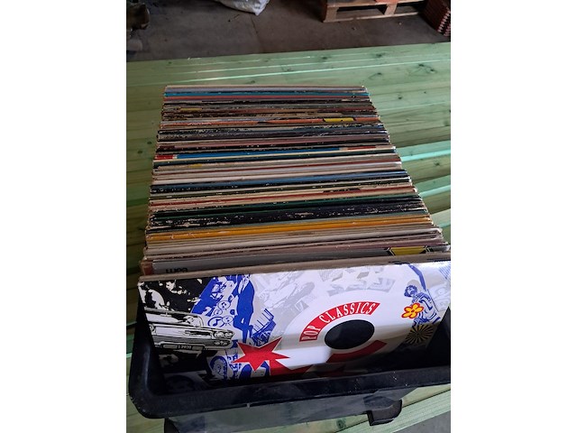 Groot lot vinyl platen - afbeelding 1 van  5