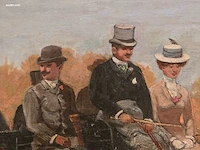 Groot meesterlijk olieverfschilderij alexandre... - afbeelding 3 van  3