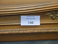 Groot schilderij in koperkleurige kader zeilboot afm. 180x130 - afbeelding 7 van  7