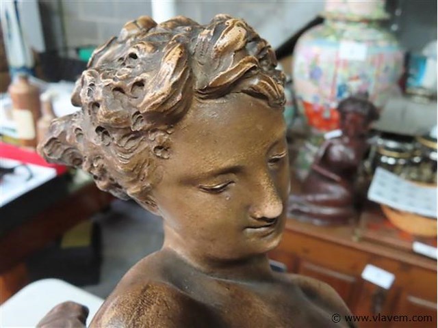Groot terracotta beeld l.carrier-belleuse - afbeelding 2 van  12