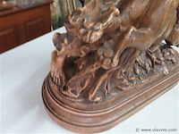 Groot terracotta beeld l.carrier-belleuse - afbeelding 3 van  12