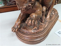 Groot terracotta beeld l.carrier-belleuse - afbeelding 7 van  12