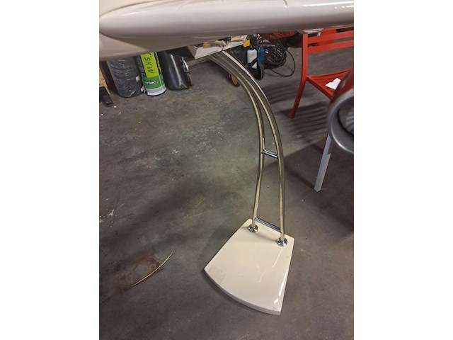Groot vliegtuig op chrome voet collector item uniek l 1260 mm b 1330 mm h 500 mm met voet 1530 mm - afbeelding 7 van  12