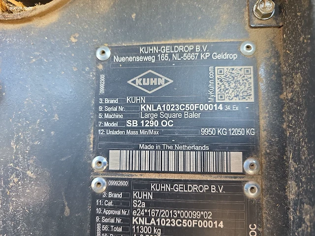 Grootpakpers kuhn sb 1290 oc - afbeelding 11 van  25