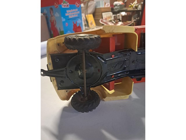 Grote blikken vrachtwagen deutz fahr in perfecte staat l 640 mm b 120 mm h 125 mm - afbeelding 4 van  14