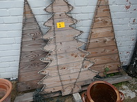 Grote bloempotten + houten kerstboom - afbeelding 4 van  4