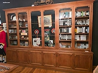 Grote eiken wandkast / bibliotheekkast met...
