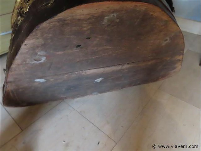 Grote houten boeddha basis 50x50x70cm hoogte 82cm - afbeelding 6 van  6