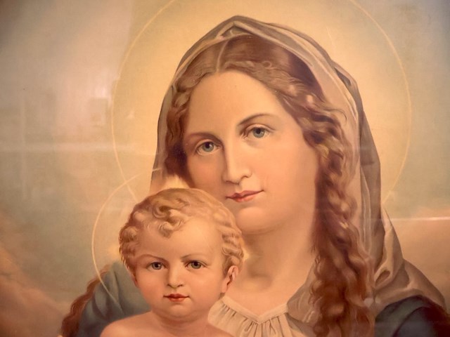 Grote kader madonna met kind - afbeelding 2 van  4