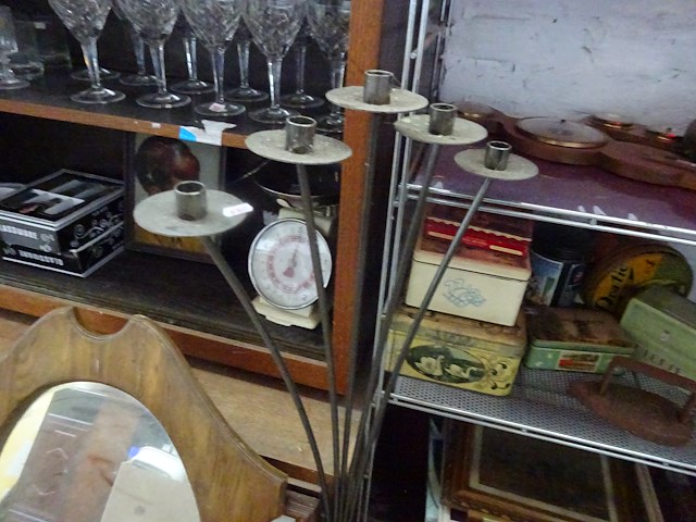 Grote kandelaar hoogte 130cm - afbeelding 1 van  2