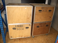 Grote kist op wielen (x2) - afbeelding 2 van  5