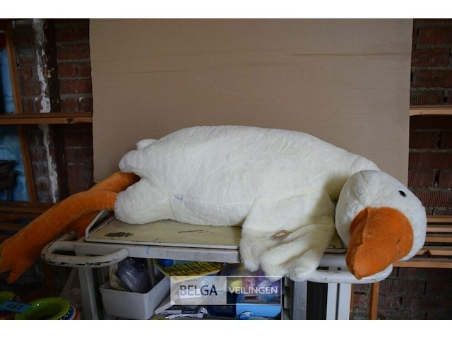 Grote knuffel eend - afbeelding 1 van  2