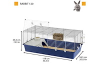 Grote kooi voor konijnen en cavia's - afbeelding 3 van  5