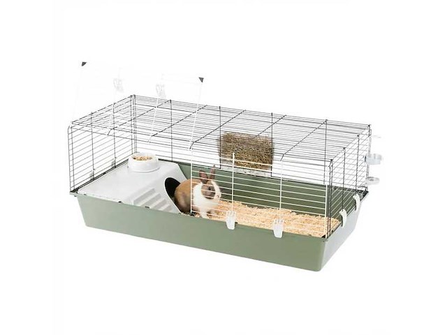 Grote kooi voor konijnen en cavia's - afbeelding 4 van  5